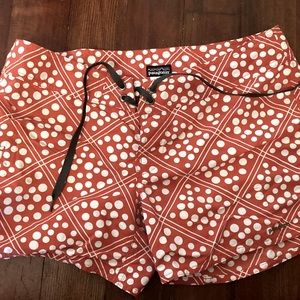 Patagonia Wavefarer Board Surf Shorts Orange Dot 6